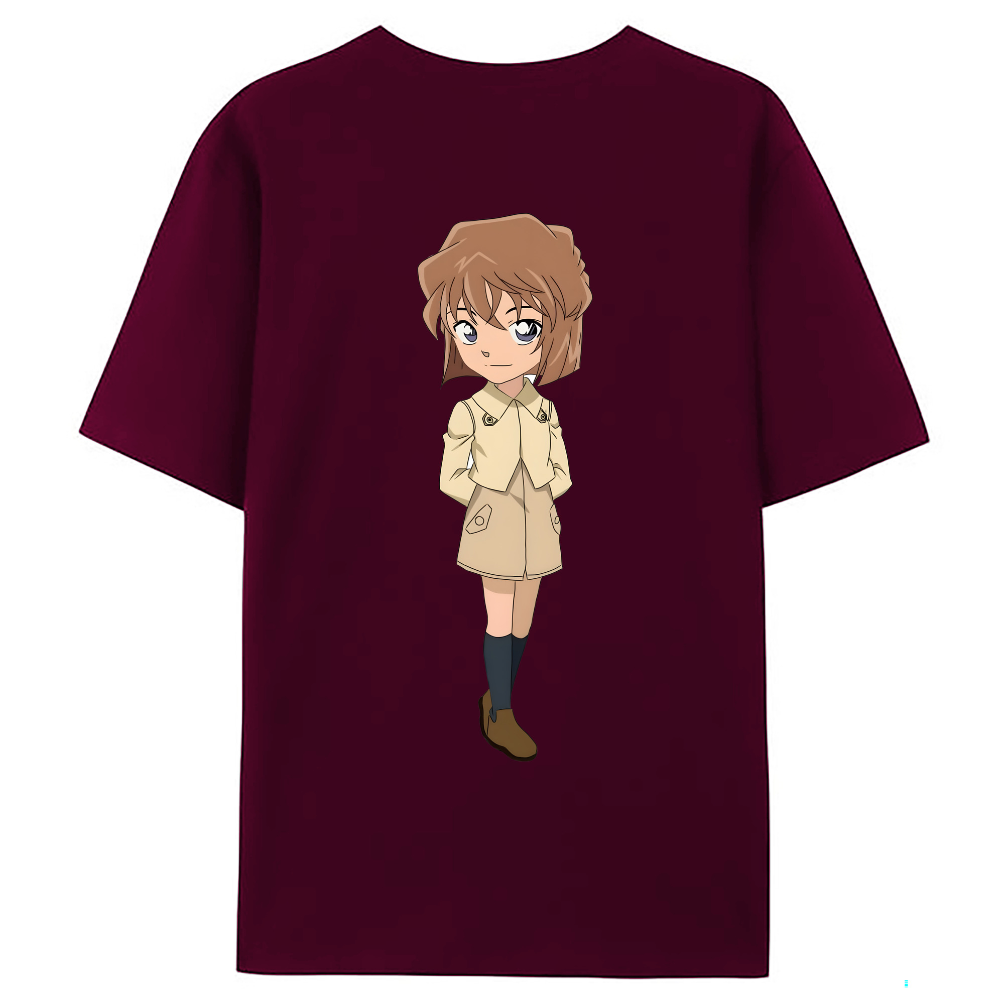 （画像用） 名探偵コナン 灰原 哀 はいばら あい Detective Conan Anita Hailey、Vi Graythorn Haibara Ai レディース半袖Tシャツ(バックプリント)